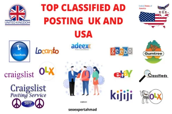 Logotyper för de bästa annonssidorna