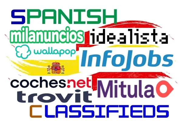 Logotyper för ledande platsannonser i Spanien